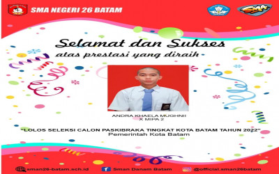 Siswa SMAN 26 Batam Lulus Seleksi Paskibraka Tingkat Kota  2022